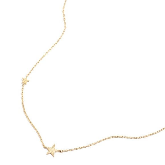 Madewell NWT Shimmer Star Station Necklace - Picture 3 of 8